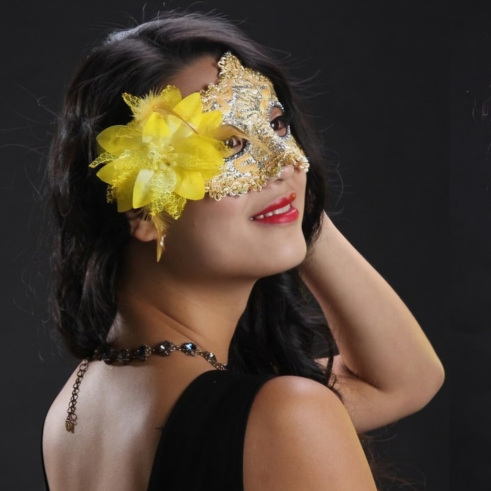 Colorful Lace Masquerade Masks Set - Picture 6 of 12